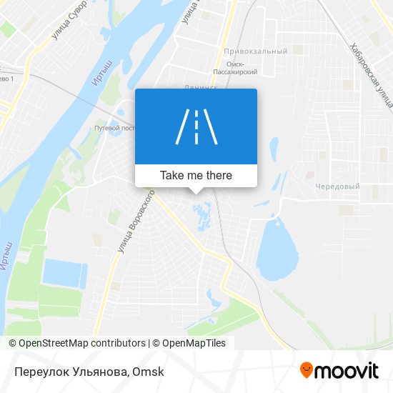 Переулок Ульянова map