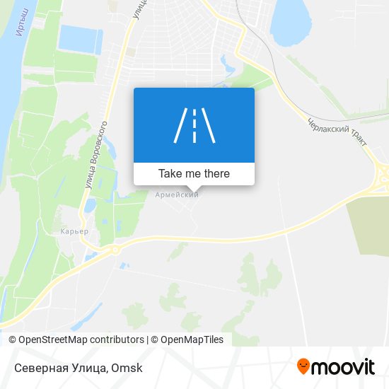 Северная Улица map