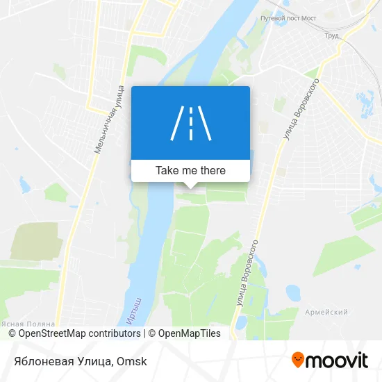 Яблоневая Улица map