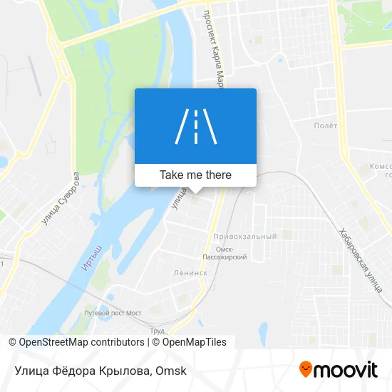 Улица Фёдора Крылова map