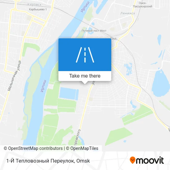 1-Й Тепловозный Переулок map