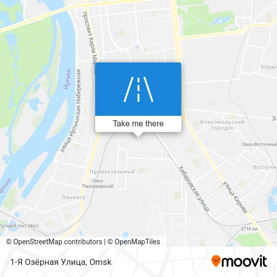 1-Я Озёрная Улица map