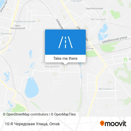 10-Я Чередовая Улица map