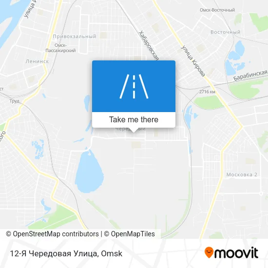 12-Я Чередовая Улица map