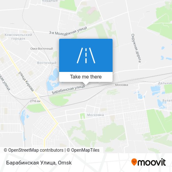 Барабинская Улица map