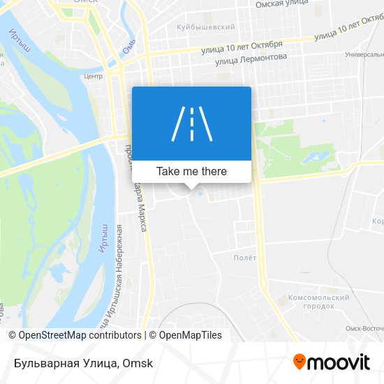 Бульварная Улица map