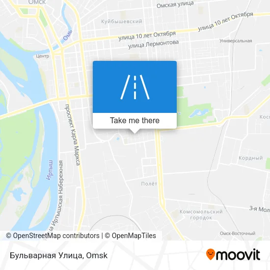 Бульварная Улица map