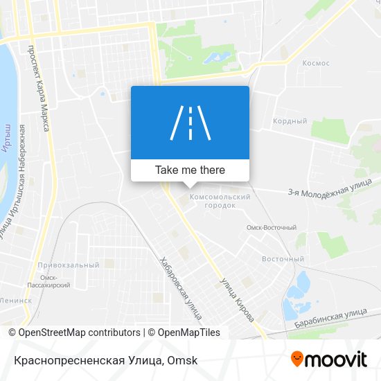 Краснопресненская Улица map