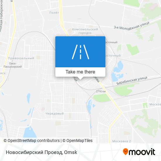 Новосибирский Проезд map