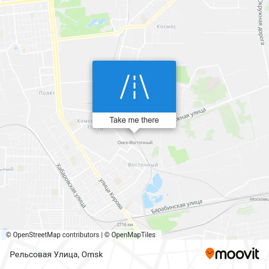 Рельсовая Улица map