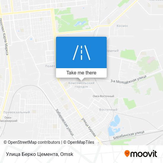 Улица Берко Цемента map
