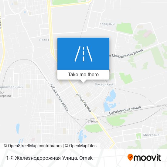 1-Я Железнодорожная Улица map