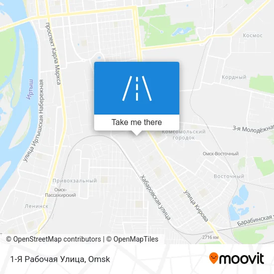 1-Я Рабочая Улица map