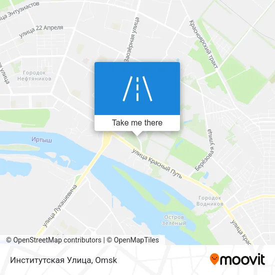 Институтская Улица map