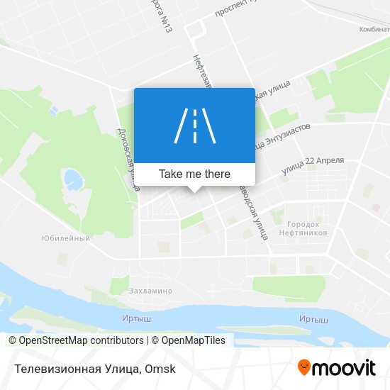 Телевизионная Улица map