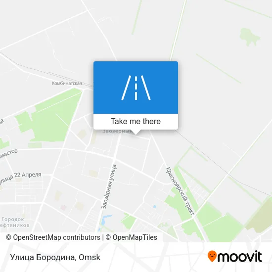 Улица Бородина map