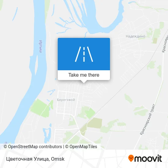 Цветочная Улица map