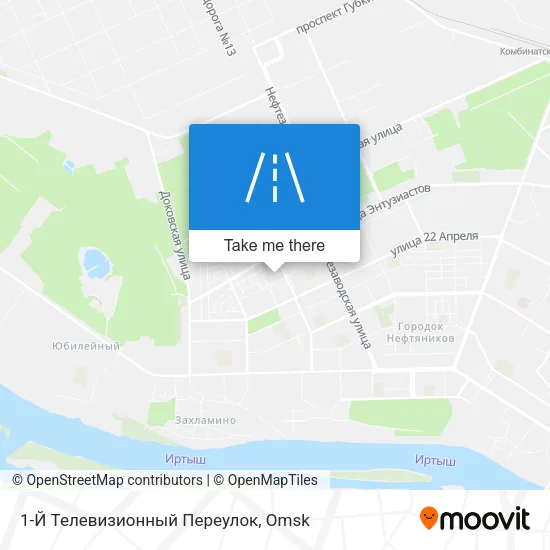 1-Й Телевизионный Переулок map