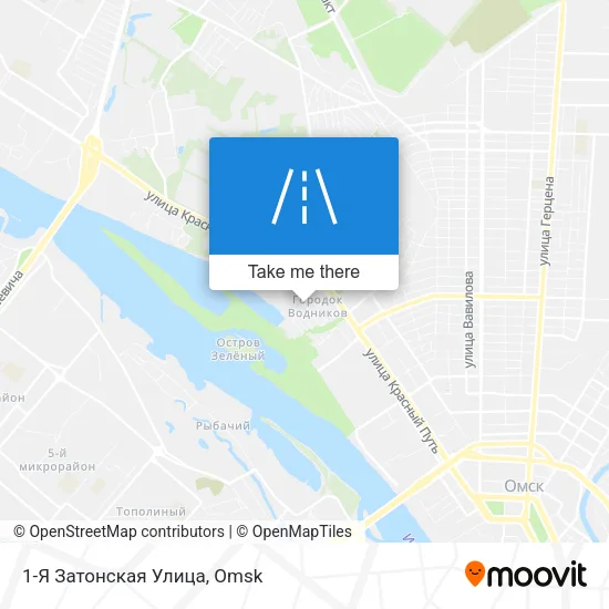 1-Я Затонская Улица map