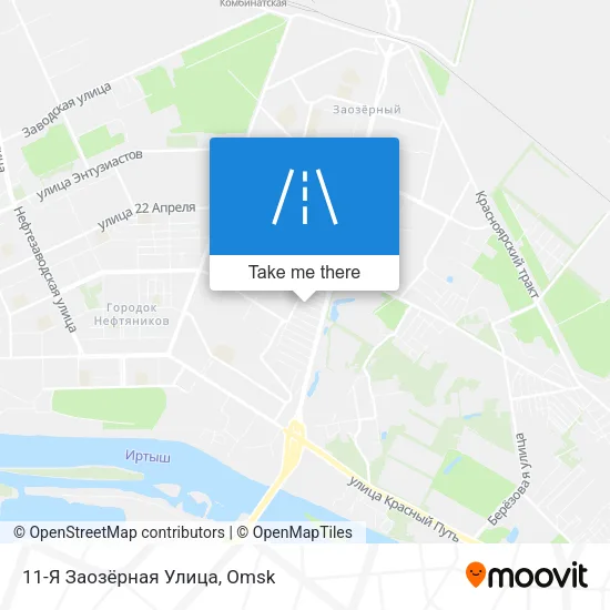 11-Я Заозёрная Улица map