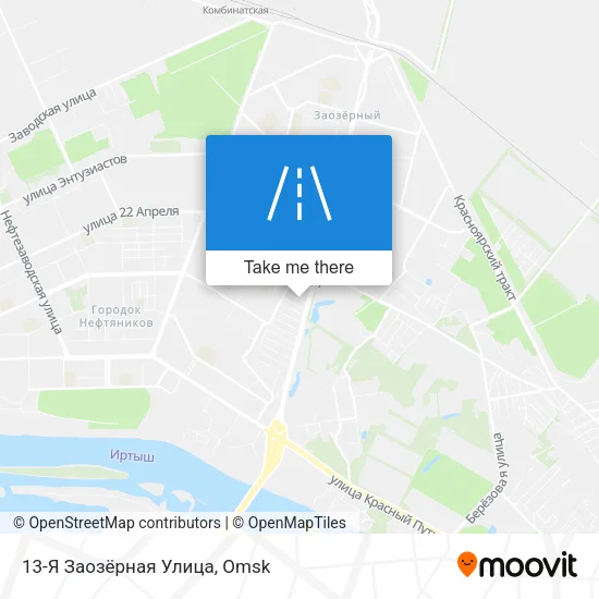 13-Я Заозёрная Улица map