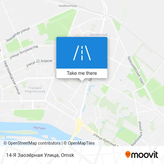 14-Я Заозёрная Улица map