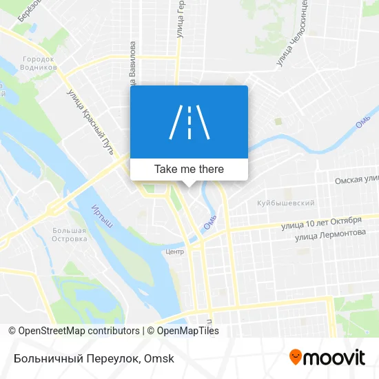 Больничный Переулок map