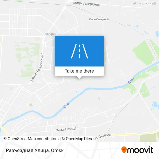 Разъездная Улица map