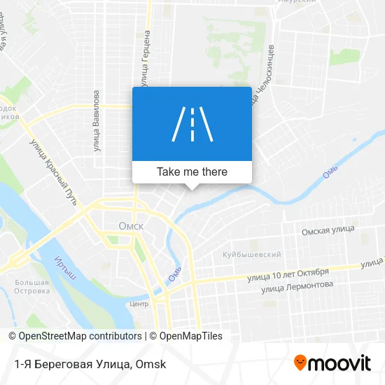 1-Я Береговая Улица map