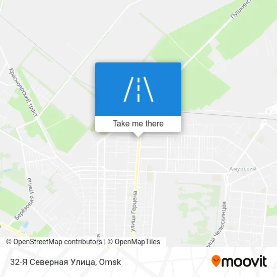 32-Я Северная Улица map