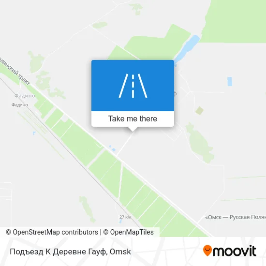 Подъезд К Деревне Гауф map