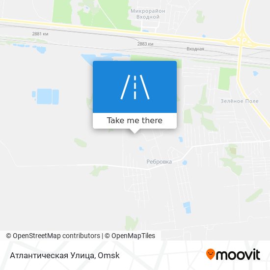Атлантическая Улица map