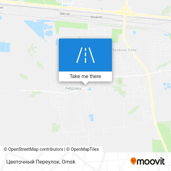 Цветочный Переулок map