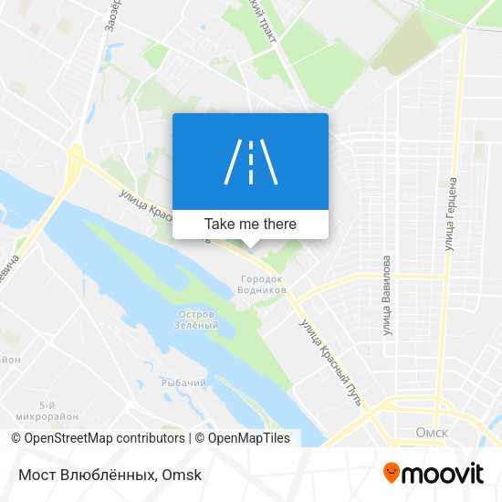 Мост Влюблённых map