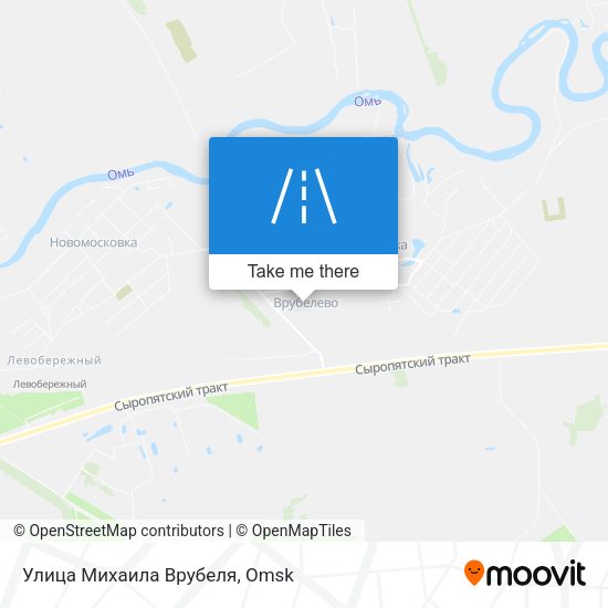 Улица Михаила Врубеля map