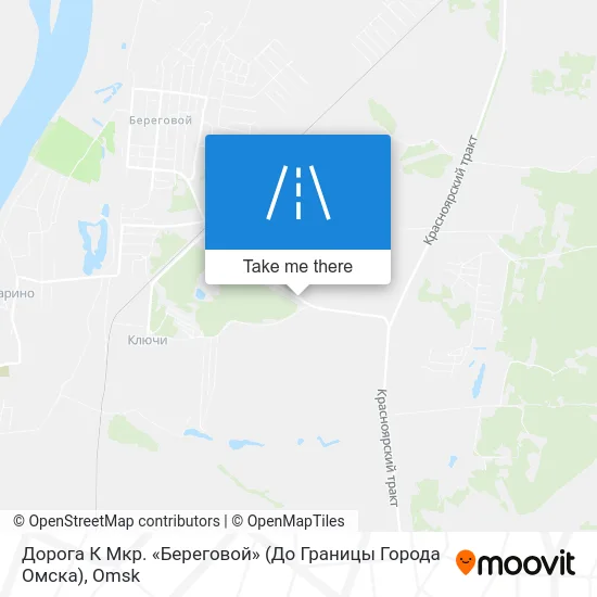 Дорога К Мкр. «Береговой» (До Границы Города Омска) map
