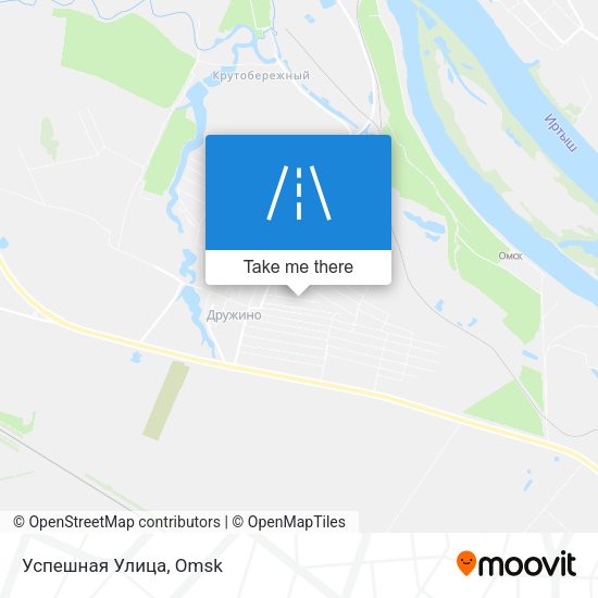Успешная Улица map