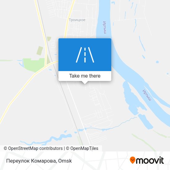 Переулок Комарова map