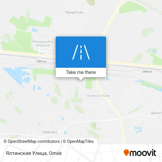 Ялтинская Улица map
