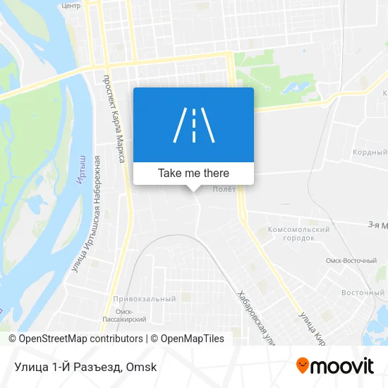 Улица 1-Й Разъезд map
