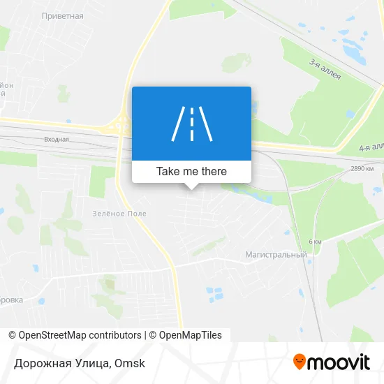 Дорожная Улица map