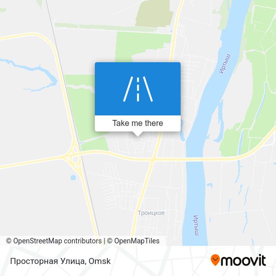 Просторная Улица map
