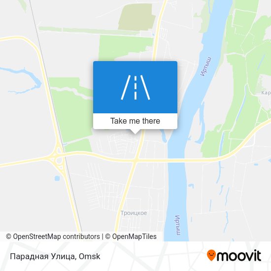 Парадная Улица map