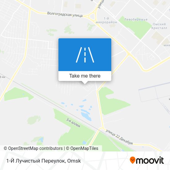 1-Й Лучистый Переулок map