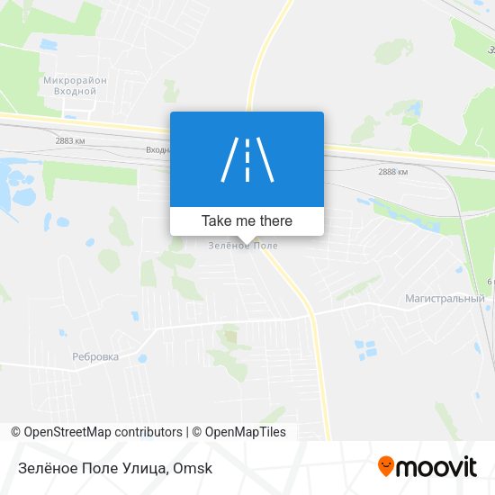 Зелёное Поле Улица map