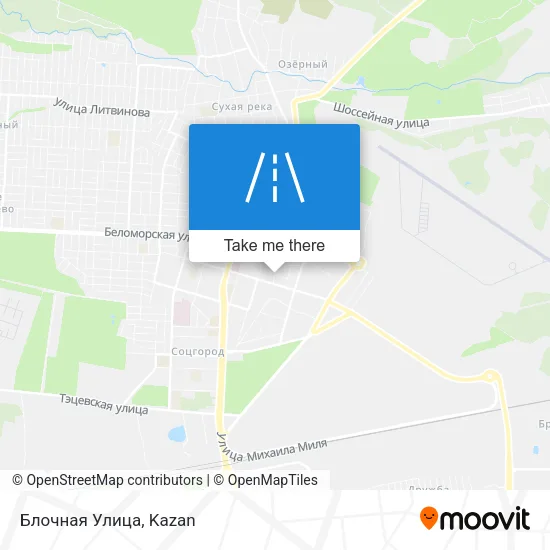 Блочная Улица map