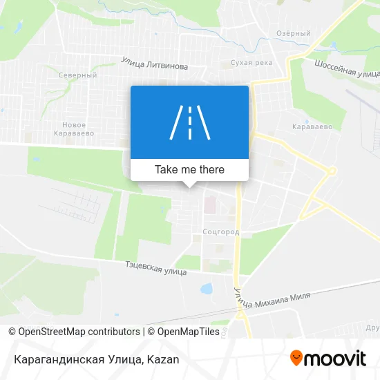 Карагандинская Улица map