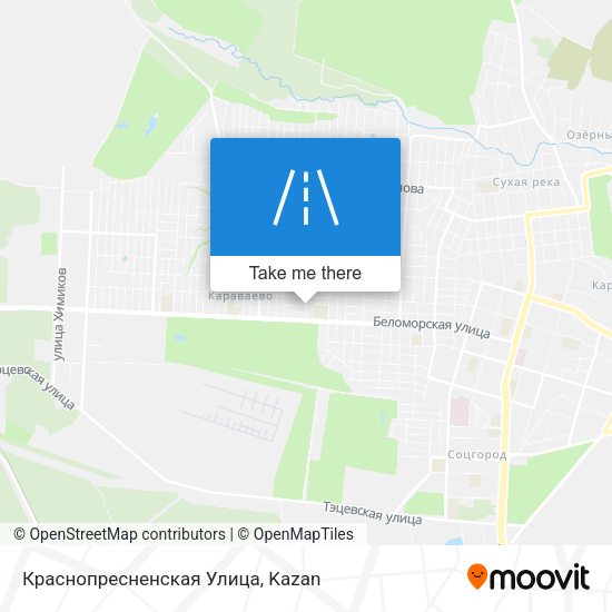 Краснопресненская Улица map