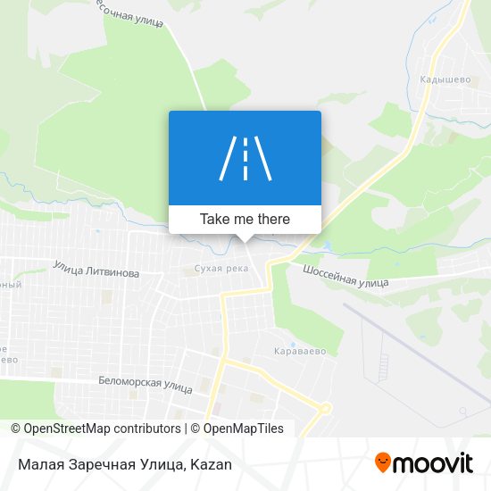 Малая Заречная Улица map