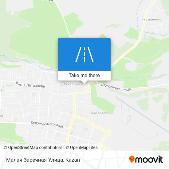 Малая Заречная Улица map